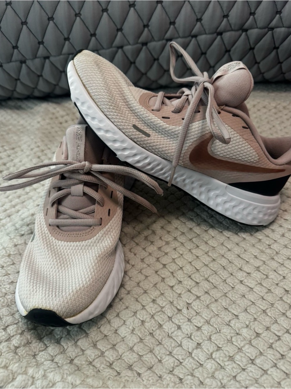 Nike Women's Athletic Sneakers - Beige/Pink Taupe